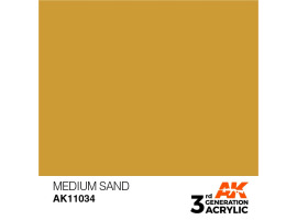 обзорное фото Акрилова фарба MEDIUM SAND – STANDARD / ПОМІРНО-ПІСЧАНИЙ AK-interactive AK11034 Standart Color