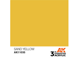 обзорное фото Акриловая краска SAND YELLOW – STANDARD / ЖЕЛТЫЙ ПЕСОЧНЫЙ АК-интерактив AK11035 Standart Color