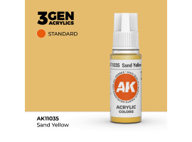 обзорное фото Acrylic paint SAND YELLOW – STANDARD / YELLOW SAND AK-interactive AK11035 General Color