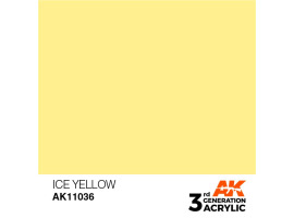 обзорное фото Акрилова фарба ICE YELLOW – STANDARD / ЛІДЯНИЙ ЖОВТИЙ AK-interactive AK11036 Standart Color