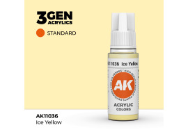обзорное фото Акриловая краска ICE YELLOW – STANDARD / ЛЕДЯНОЙ ЖЕЛТЫЙ АК-интерактив AK11036 Standart Color