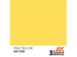 обзорное фото Акрилова фарба PALE YELLOW – STANDARD / БЛІДНО-ЖОВТИЙ AK-interactive AK11038 Standart Color