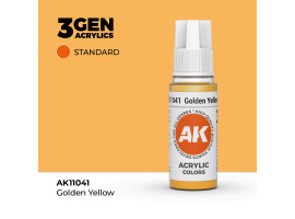 обзорное фото Акриловая краска GOLDEN YELLOW – STANDARD / ЗОЛОТИСТО-ЖЕЛТЫЙ АК-интерактив AK11041 Standart Color