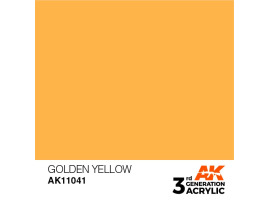 обзорное фото Акриловая краска GOLDEN YELLOW – STANDARD / ЗОЛОТИСТО-ЖЕЛТЫЙ АК-интерактив AK11041 Standart Color