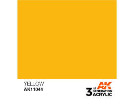 обзорное фото Акриловая краска YELLOW – STANDARD / ЖЕЛТЫЙ АК-интерактив AK11044 Standart Color