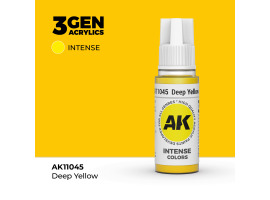 обзорное фото Акриловая краска DEEP YELLOW – INTENSE / ГЛУБОКИЙ ЖЕЛТЫЙ АК-интерактив AK11045 Standart Color
