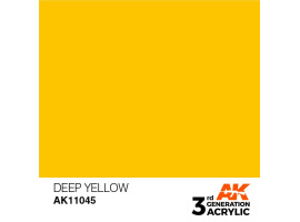 обзорное фото Акриловая краска DEEP YELLOW – INTENSE / ГЛУБОКИЙ ЖЕЛТЫЙ АК-интерактив AK11045 Standart Color