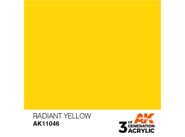 обзорное фото Акриловая краска RADIANT YELLOW – STANDARD / СИЯЮЩИЙ ЖЕЛТЫЙ АК-интерактив AK11046 Standart Color