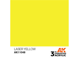 обзорное фото Акрилова фарба LASER YELLOW – STANDARD / ЖОВТИЙ ЛАЗЕР AK-interactive AK11048 Standart Color