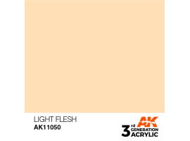 обзорное фото Акрилова фарба LIGHT FLESH – STANDARD / СВІТЛА ШКІРА Acrylic paint AK11050 Standart Color