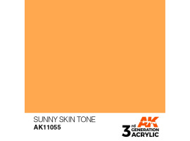 обзорное фото Acrylic paint SUNNY SKIN TONE – STANDARD / FLESH TAN AK-interactive AK11055 General Color
