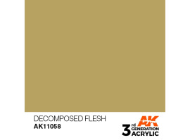 обзорное фото Акриловая краска DECOMPOSED FLESH – STANDARD / РАЗЛАГАЮЩАЯСЯ КОЖА АК-интерактив AK11058 Standart Color