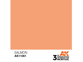 обзорное фото Акриловая краска SALMON – STANDARD / ЛОСОСЕВЫЙ Акриловая краска AK11061 Standart Color