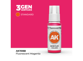 обзорное фото Акриловая краска FLUORESCENT MAGENTA – STANDARD / СВЕТЯЩИЙСЯ ПУРПУРНЫЙ АК-интерактив AK11068 Standart Color