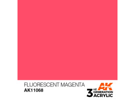 обзорное фото Акриловая краска FLUORESCENT MAGENTA – STANDARD / СВЕТЯЩИЙСЯ ПУРПУРНЫЙ АК-интерактив AK11068 Standart Color