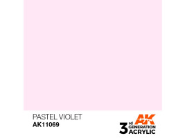 обзорное фото Акрилова фарба PASTEL VIOLET - PASTEL / ПАСТЕЛЬНИЙ БУЗКОВИЙ AK-interactive AK11069 Standart Color