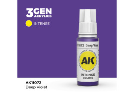 обзорное фото Акриловая краска DEEP VIOLET – INTENSE / ГЛУБОКИЙ ФИОЛЕТОВЫЙ АК-интерактив AK11072 Standart Color