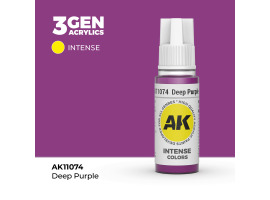 обзорное фото Акриловая краска DEEP PURPLE – INTENSE / ГЛУБОКИЙ ПУРПУРНЫЙ АК-интерактив AK11074 Standart Color