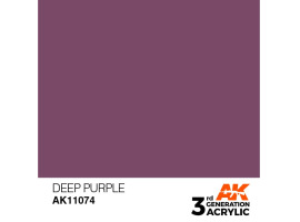 обзорное фото Acrylic paint DEEP PURPLE – INTENSE / SATURATED PURPLE AK-interactive AK11074 General Color