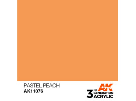 обзорное фото Акрилова фарба PASTEL PEACH – PASTEL / ПАСТЕЛЬНИЙ ПЕРСИКОВИЙ AK-interactive AK11076 Standart Color