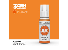 обзорное фото Acrylic paint LIGHT ORANGE – STANDARD / LIGHT ORANGE AK-interactive AK11077 General Color