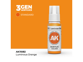 обзорное фото Acrylic paint LUMINOUS ORANGE – STANDARD / GLOWING ORANGE AK-interactive AK11082 General Color