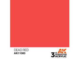 Акрилова фарба DEAD RED – STANDARD / ЗАВ'ЯЛИЙ ЧЕРВОНИЙ AK-interactive AK11083