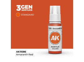обзорное фото Акрилова фарба AMARANTH RED – STANDARD / (АМАРАНТ) ОКСАМИТОВИЙ ЧЕРВОНИЙ AK-interactive AK11086 Standart Color