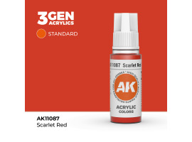 обзорное фото Acrylic paint SCARLET RED – STANDARD / SCARLET RED AK-interactive AK11087 General Color