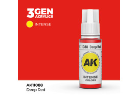 обзорное фото Акриловая краска DEEP RED – INTENSE / ГЛУБОКИЙ КРАСНЫЙ АК-интерактив AK11088 Standart Color
