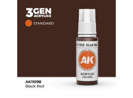 обзорное фото Акрилова фарба BLACK RED – STANDARD / ЧОРНО - ЧЕРВОНИЙ AK-interactive AK11098 Standart Color