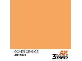 обзорное фото Акрилова фарба OCHER ORANGE – STANDARD / ПОМАРАНЧЕВА ВОХРА AK-interactive AK11099 Standart Color