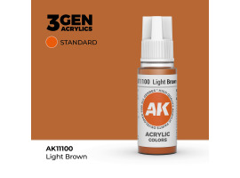 обзорное фото Acrylic paint LIGHT BROWN – STANDARD / LIGHT BROWN AK-interactive AK11100 General Color