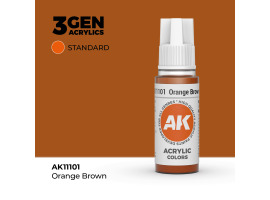 обзорное фото Acrylic paint ORANGE BROWN – STANDARD / ORANGE-BROWN AK-interactive AK11101 General Color