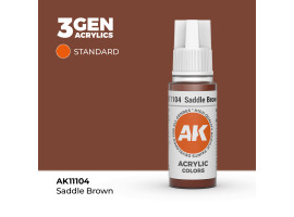обзорное фото Acrylic paint SADDLE BROWN – STANDARD / BROWN SADDLE AK-interactive AK11104 General Color