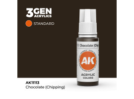 обзорное фото Акриловая краска CHOCOLATE (CHIPPING) – STANDARD / ШОКОЛАДНЫЙ АК-интерактив AK11113 Standart Color