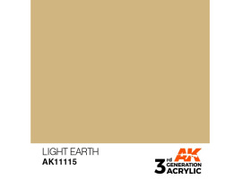 обзорное фото Акрилова фарба LIGHT EARTH - STANDARD / СВІТЛА ЗЕМЛЯ  AK-interactive AK11115 Standart Color