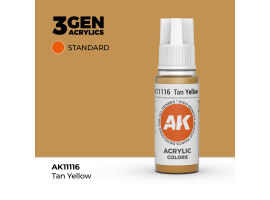 обзорное фото Acrylic paint TAN YELLOW – STANDARD / YELLOW-BROWN AK-interactive AK11116 General Color