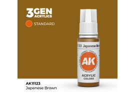обзорное фото Акриловая краска JAPANESE BROWN – STANDARD / ЯПОНСКИЙ КОРИЧНЕВЫЙ АК-интерактив AK11123 Standart Color