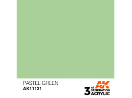 обзорное фото Акрилова фарба PASTEL GREEN – PASTEL / ПАСТЕЛЬНИЙ ЗЕЛЕНИЙ AK-interactive AK11131 Standart Color