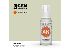 обзорное фото Акриловая краска GREEN-GREY – STANDARD / ЗЕЛЕНО-СЕРЫЙ АК-интерактив AK11132 Standart Color
