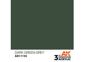 обзорное фото Акриловая краска DARK GREEN-GREY – STANDARD / ТЕМНО ЗЕЛЕНО-СЕРЫЙ АК-интерактив AK11133 Standart Color