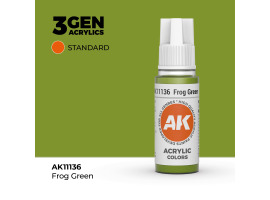 обзорное фото Акриловая краска FROG GREEN – STANDARD / ЛЯГУШАЧИЙ ЗЕЛЕНЫЙ АК-интерактив AK11136 Standart Color