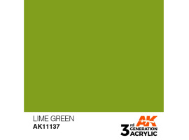 обзорное фото Акрилова фарба LIME GREEN – STANDARD / ЗЕЛЕНИЙ ЛАЙМ AK-interactive AK11137 Standart Color