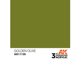 обзорное фото Акриловая краска GOLDEN OLIVE – STANDARD / ЗОЛОТОЙ ОЛИВКОВЫЙ АК-интерактив AK11139 Standart Color