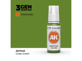 обзорное фото Акриловая краска GRASS GREEN – STANDARD / ЗЕЛЕНАЯ ТРАВА АК-интерактив AK11140 Standart Color