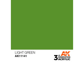 обзорное фото Акрилова фарба LIGHT GREEN – STANDARD / СВІТЛО-ЗЕЛЕНИЙ AK-interactive AK11141 Standart Color