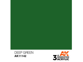 обзорное фото Акрилова фарба DEEP GREEN – INTENSE / ГЛИБОКИЙ ЗЕЛЕНИЙ AK-interactive AK11142 Standart Color