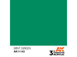 обзорное фото Акрилова фарба MINT GREEN – STANDARD / М'ЯТНО-ЗЕЛЕНИЙ AK-interactive AK11143 Standart Color