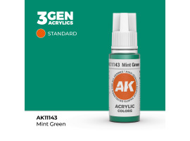 обзорное фото Acrylic paint MINT GREEN – STANDARD / MINT GREEN AK-interactive AK11143 General Color
